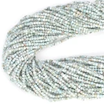 Larimar jasny kostka fasetowana ok. 2,5x2,5mm