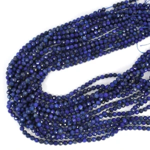 Lapis lazuli kula fasetowana ok. 4,3mm