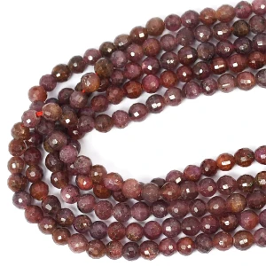 Rubin kula fasetowana ok. 5,3mm
