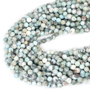 Larimar kula diamentowy szlif ok. 6mm
