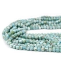 Larimar kostka fasetowana ok. 4,5x4,5mm