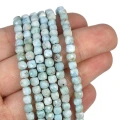 Larimar kostka fasetowana ok. 4,5x4,5mm
