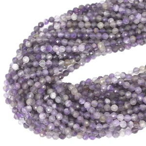 Ametyst cieniowany kula fasetowana diamentowy szlif ok. 4,5mm