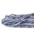 Tanzanit kostka fasetowana ok. 3,7x3,7mm