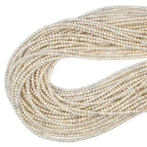 Perła hodowana oponka nieregularna ok. 3-3,5x2,5-3mm