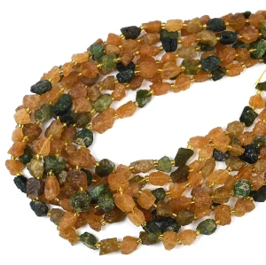 Turmalin żółto zielony surowa bryła ok. 7-12x5-10mm