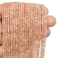 Kamień słoneczny kostka fasetowana ok. 2,2x2,2mm