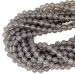 Agat szary kula gładka ok. 10mm