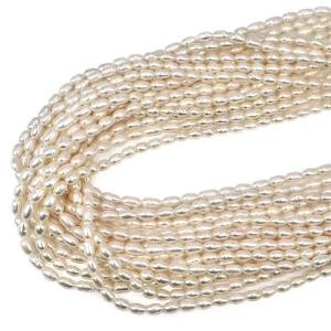 Perła hodowana ryż ok. 7-9x4mm
