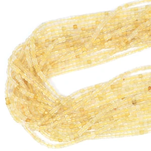 Kwarc Lemon kostka fasetowana ok. 2,5x2,5mm