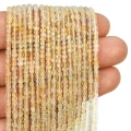 Kwarc Lemon kostka fasetowana ok. 2,5x2,5mm