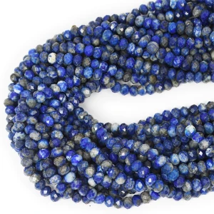 Lapis Lazuli  jaskrawy oponka fasetowana ok. 6x4mm