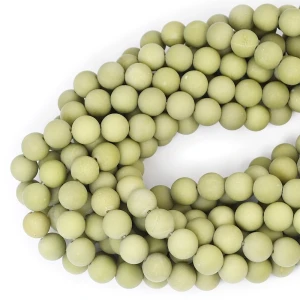 Jaspis matcha kula matowa ok. 10mm
