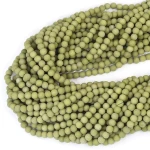 Jaspis matcha kula matowa ok. 4mm
