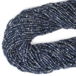 Szafir jasny kula fasetowana ok. 2,5mm
