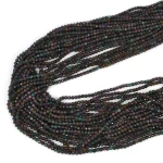 Lepidolit ciemny cieniowany kula fasetowana ok. 3,3mm