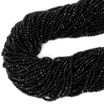 Turmalin czarny kula fasetowana ok. 2,8mm