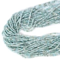 Larimar kula fasetowana ok. 2mm [sznur 39cm]