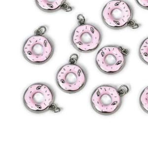 Zawieszka donut ok. 20x15mm [zawieszka emaliowana, stal]
