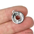 Zawieszka donut ok. 20x15mm [zawieszka emaliowana, stal]