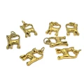 Zawieszka kot ok. 20x10mm [zawieszka, stal, kolor złoty PVD]