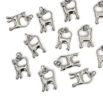 Zawieszka kot ok. 20x10mm [zawieszka, stal]