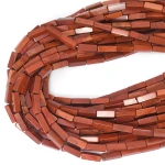 Jaspis czerwony prostopadłościan ok. 4x13mm