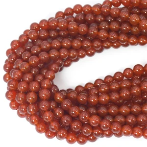 Agat karneol ciemny kula gładka ok. 8mm