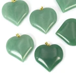 Awenturyn zawieszka serce duże ok. 48mm [metal, kolor złoty]