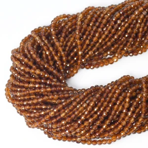 Granat hessonit  kula fasetowana ok. 3,5mm