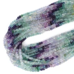 Fluoryt układany kostka fasetowana ok. 4,5x4,5mm