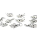 Krab z cyrkonią ok. 18x10mm [zawieszka, stal]