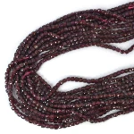 Granat II kostka fasetowana ok. 4x4mm