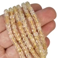 Kwarc Lemon kostka fasetowana ok. 4,5x4,5mm
