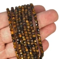 Tygrysie oko kostka fasetowana ok. 3,3x3,3mm