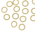 Kółko ozdobne skręcane ok. 7,5mm [stal szlachetna PVD, kolor złoty]
