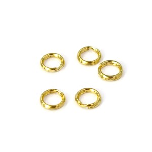 Ogniwka sprężynki ok. 5mm [srebro złocone 925] 5szt 