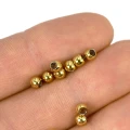 Kula złota PVD ok. 4mm [przekładka, stal] 10szt.