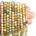 Opal żółty kula gładka ok 6mm