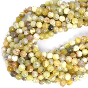 Opal żółty kula gładka ok. 8mm 