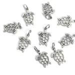 Żółw ok. 19x10mm [zawieszka, stal]