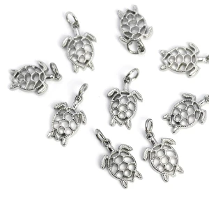 Żółw ok. 19x10mm [zawieszka, stal]