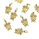 Żółw ok. 19x10mm [zawieszka, stal, kolor złoty PVD]