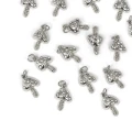 Grzybek z cyrkoniami ok. 19x10mm  [zawieszka, stal]