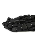Onyks kwadrat z nacięciami do makramy ok. 10x10mm