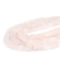 Kwarc różowy kwadrat z nacięciami do makramy ok. 10x10mm
