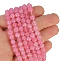 Kwarcyt różowy szklisty kula gładka ok. 6,5mm