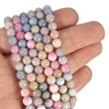 Kwarcyt morganitowy mleczny kula gładka ok. 6,5mm