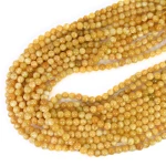 Kwarcyt miodowo żółty kula gładka ok. 6,5mm