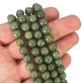 Kwarcyt zgaszona zieleń kula gładka ok. 8mm